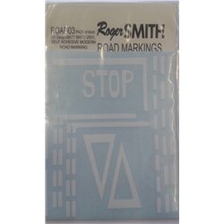 Modern Road Markings Matt White Self Adhesive Vinyl (ex ROAD03)