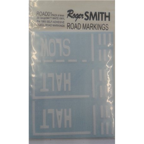 Pre 1965 Road Markings Matt White Self Adhesive Vinyl.