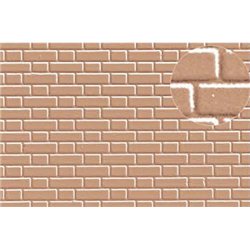 Embossed Plastic Sheet 7mm Grey Brick Flemish Bond