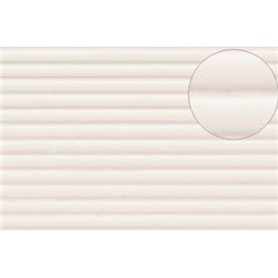 Embossed Plastic Sheet corrugations (white O)