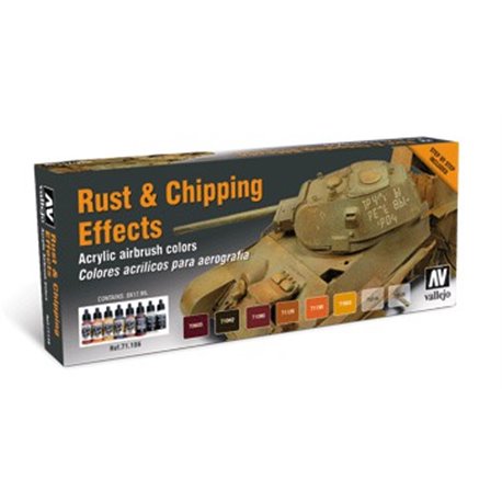 Model Air Set - Rust and Chipping Effects (x8)