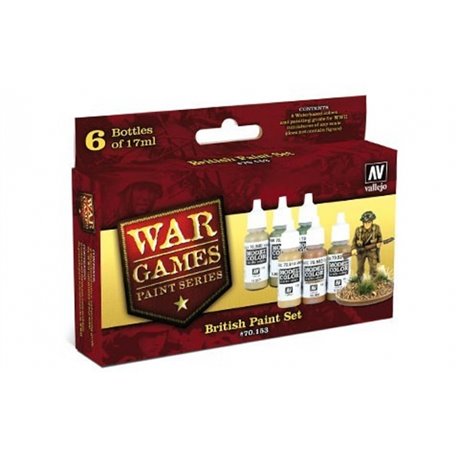 Model Color Set - WWII Wargames - British Paint Set