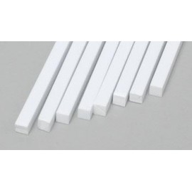 Plastic Strips 0.100in x 0.100in (8) (2.54 mm x 2.54 mm)