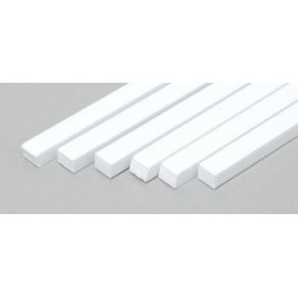 Plastic Strips 0.125in x 0.156in (6) (3.175 mm x 3.9624 mm)