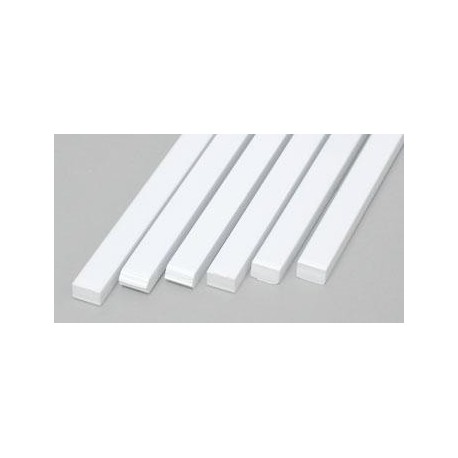 Plastic Strips 0.125in x 0.188in (6) (3.175 mm x 4.7752 mm)