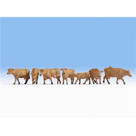 Brown Cows (7) Figure Set