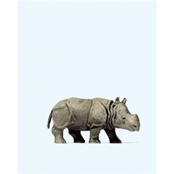 Indian Rhinoceros Calf Figure