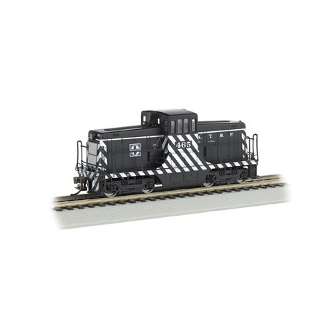 GE 44-Ton Switcher Santa Fe 465 Zebra Stripe (DCC On Board)