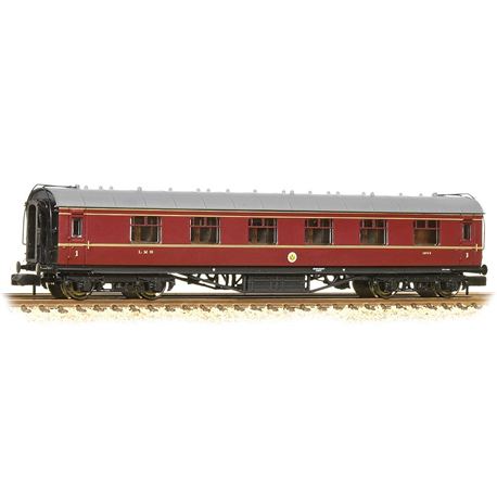 Stanier Vestibule First Corridor LMS Crimson Lake