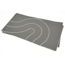 Self Adhesive Tarmac Road Universal Curves OO (68mm) 2pcs