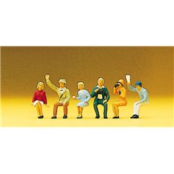 Seated Spectators (6) Exclusive Figure Set