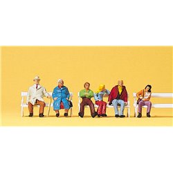 Couples on Benches (3x2) Exclusive Figure Set