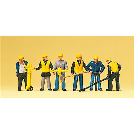 Track Maintenance Gang (6) with Tools Exclusive Figure Set