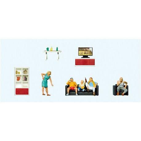 Living Room Scene (5) Exclusive Figure Set