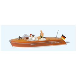 Riva Ariston Motorboat with Crew (3) Exclusive Figure Set