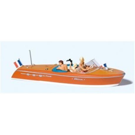 Riva Ariston Motorboat with Crew (3) Exclusive Figure Set