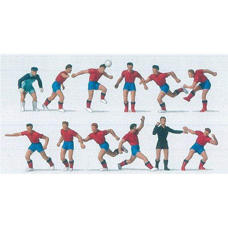 Soccer Team (11) & Referee Red/Blue Exclusive Figure Set