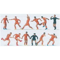 Soccer Team (11) & Referee Orange Exclusive Figure Set