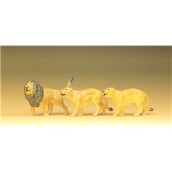 Circus Lions Walking (3) Figure Set