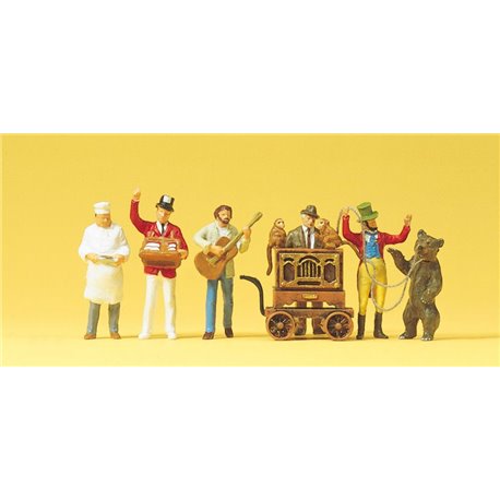 Fairground Organ Grinder Scene (6) Figure Set