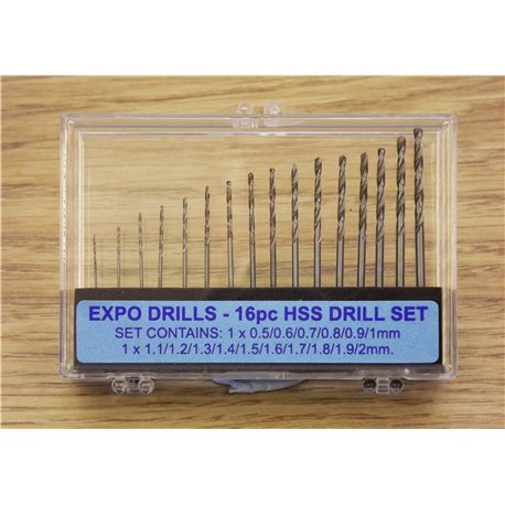 16pc HSS Twist Drill Set