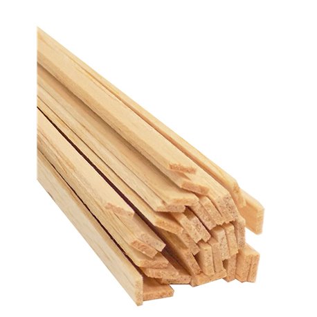 1/16 x 1/4 Balsa strips (packed 10s)