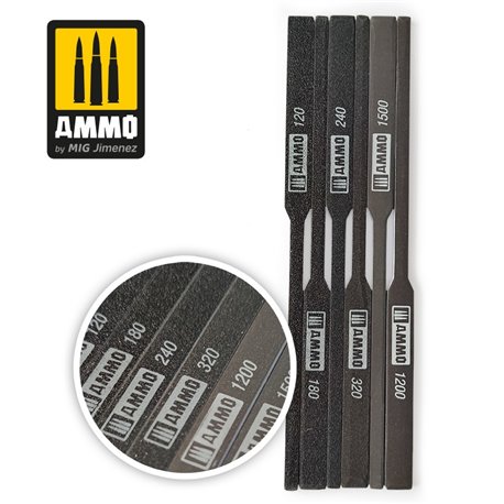 Tapered sanding sticks (x6)