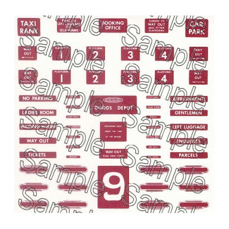 BR (London Midland Region) Station Signs