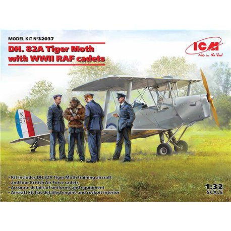 ICM 1:32 - DH.82A Tiger Moth w/ WWII RAF Cadets