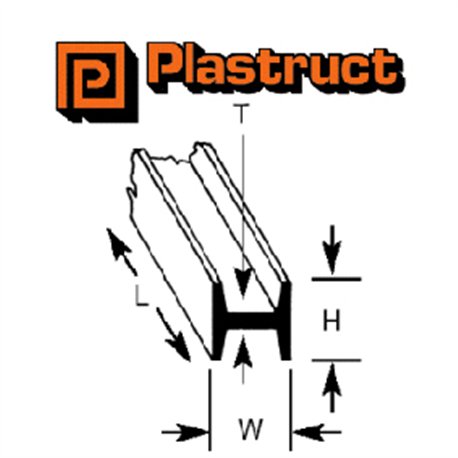 7.9 x 7.9 x 375mm H SECTION