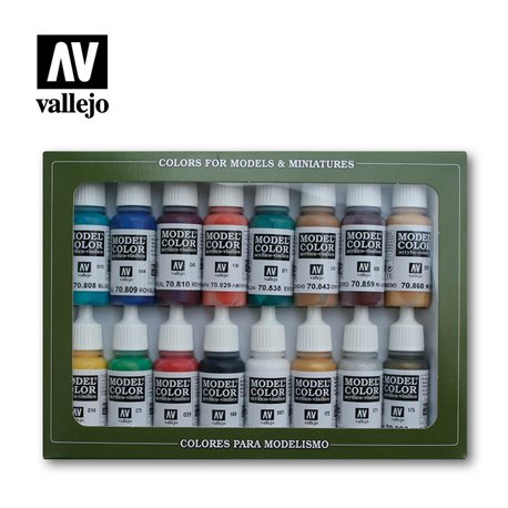 AV Vallejo Model Color Set - Medieval Colors (x16)