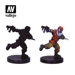 AV Vallejo Cyberpunk - Combat Zone (x8) & Figure