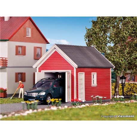 HO Decoration set garden shed / garage