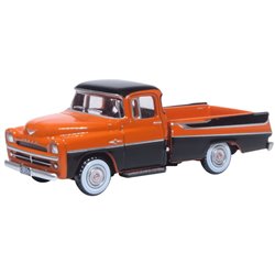 Dodge D100 Pick Up 1957 Omaha Orange and Jewel Black