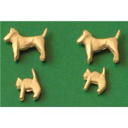 Springside unpainted white-metal Cats & Dogs OO gauge - SPA2