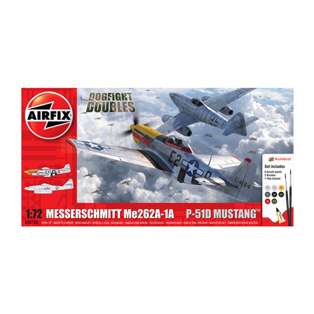 Messerschmitt Me262 and P-51D Mustang Dogfight Double - 1:72 scale model kit