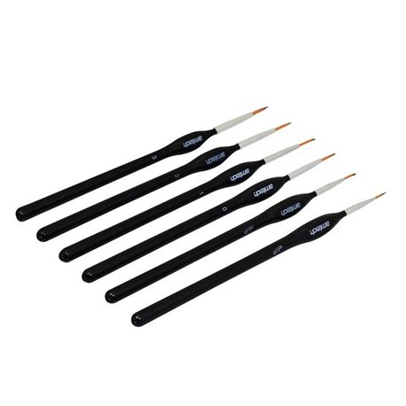 6pc fine detail paint brush set