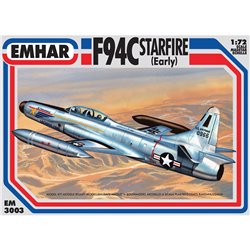 US Air Force F-94C Starfire Early Jet Fighter Aircraft - 1/72 model kit