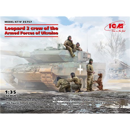 Leopard 2 crew of the Armed Forces of Ukraine (x5) - 1:35 model kit