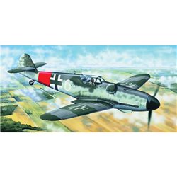 German Air Force Messerschmitt Me Bf 109G-6 (Late) Fighter Aircraft - 1:24 model kit