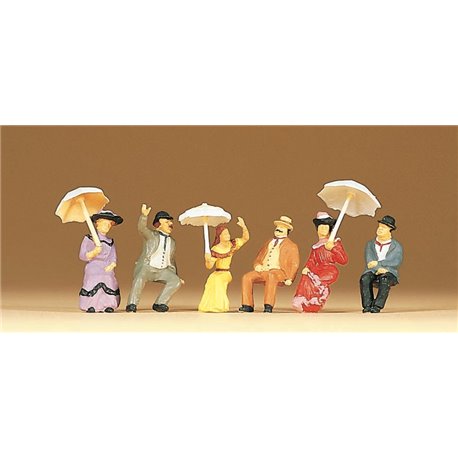 Seated Persons 1900 (6) Exclusive Figure Set