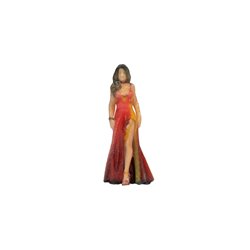 Lady in Red Dress 3D Master Figure