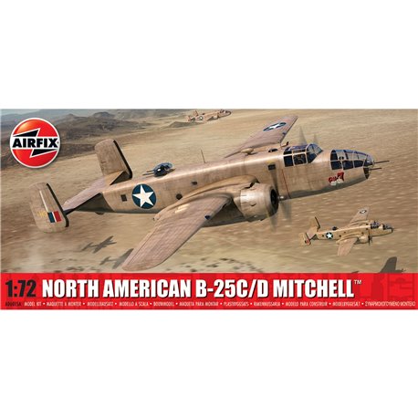 North American B-25C D Mitchell - 1:72 model kit