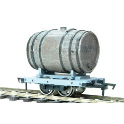 Barrel mounted on Sand Hutton Railway waggon chassis